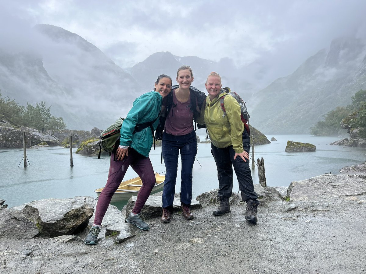 cejasper's tweet photo. Wonderful Post - Post-Cruise Pre-ICP 8 mile hike with @JRSO_IODP #exp382 scientists. Turns out an 8 mile hike in the pouring rain isn’t too bad with great company & scenery :) https://t.co/ldk7W4Mnk1