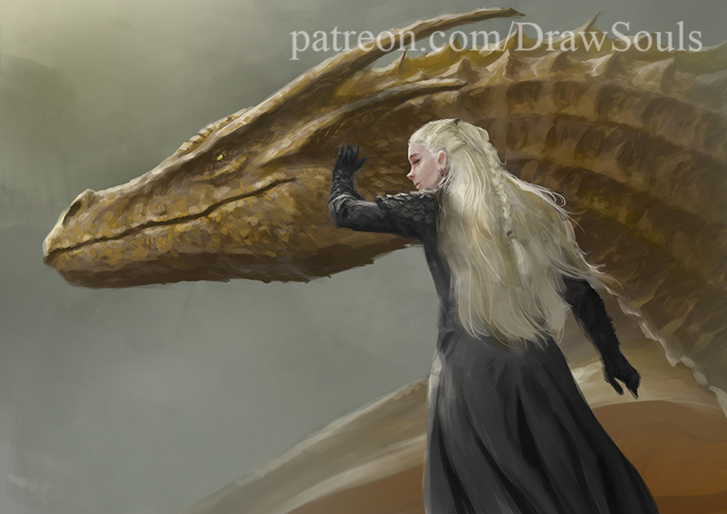 Draw_Souls's tweet photo. Heir of The Dragon 

#HouseOfTheDragonHBO #rhaenyratargaryen #art https://t.co/4itvat3onB