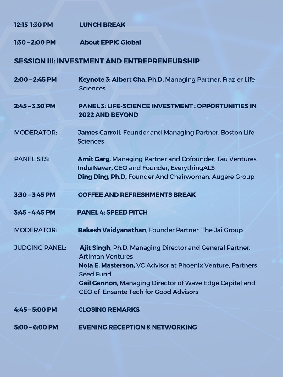 EPPICon is just around the corner! Click the link below and register now to secure a spot! We are releasing the EPPICon agenda today - take a look at the line up of panelists &amp; the topics they will be discussing!
Registration link: lnkd.in/grd3N8MV
See you on September 17!