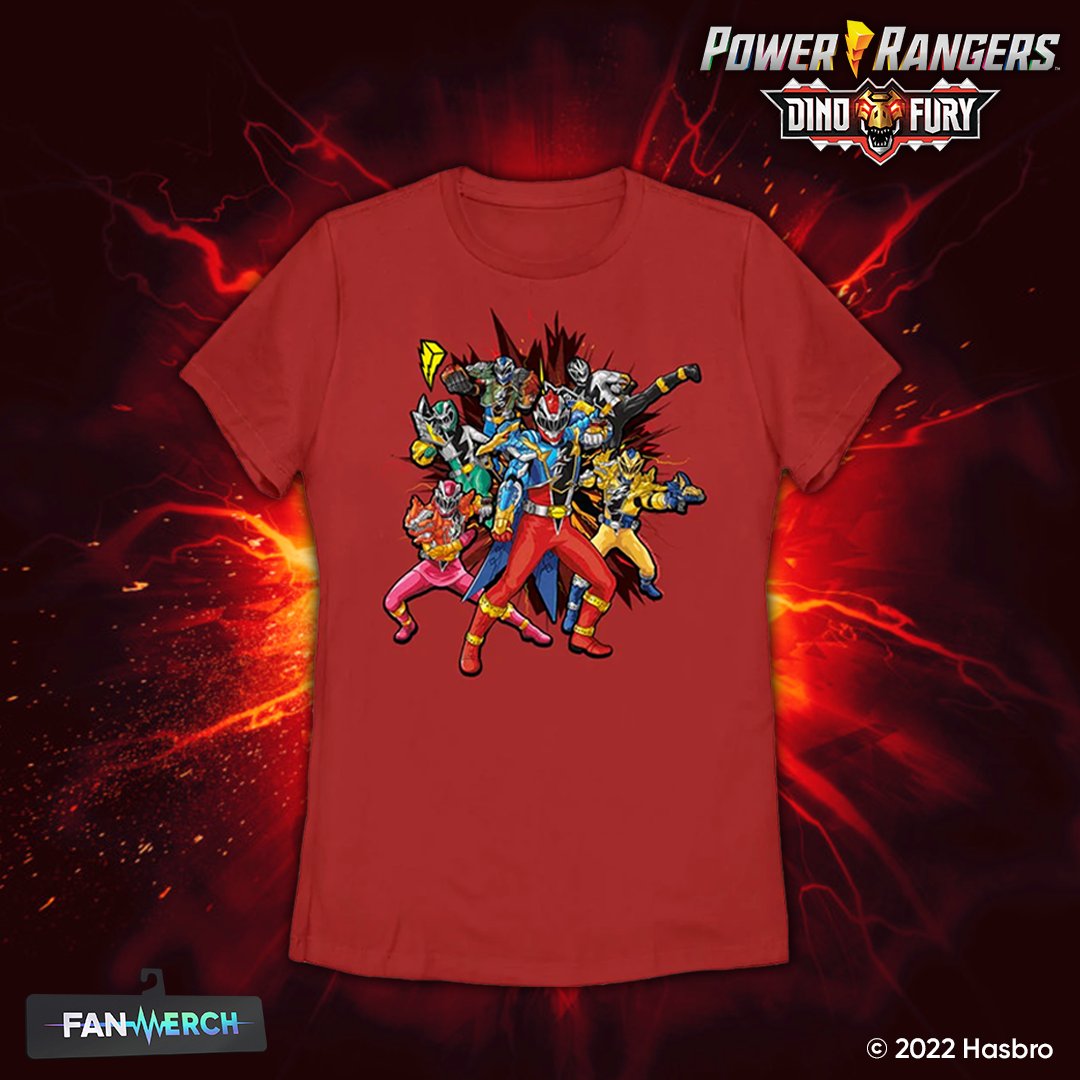 HasbroPulse's tweet photo. Evolution! Revolution! To celebrate #PowerRangersPowerWeek, the #PowerRangers #DinoFury team is now available on Hasbro Pulse Fan Merch! Shop now on #HasbroPulse! https://t.co/hkCxOxg7td
