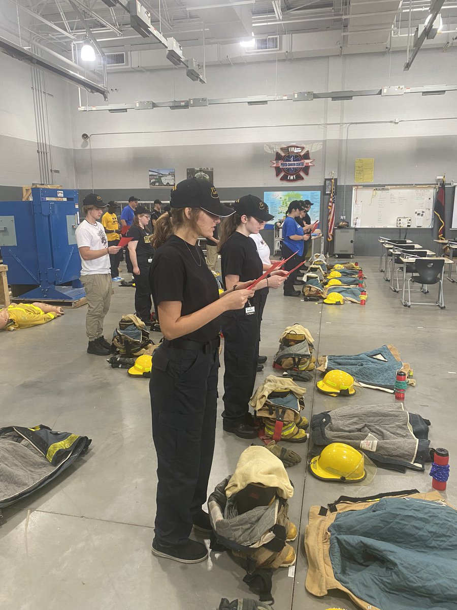 Happening now juniors getting accustomed to daily roll call for class I am beyond excited to see class 2024 grow. All 19 of them that in two years will be to a fire department near you