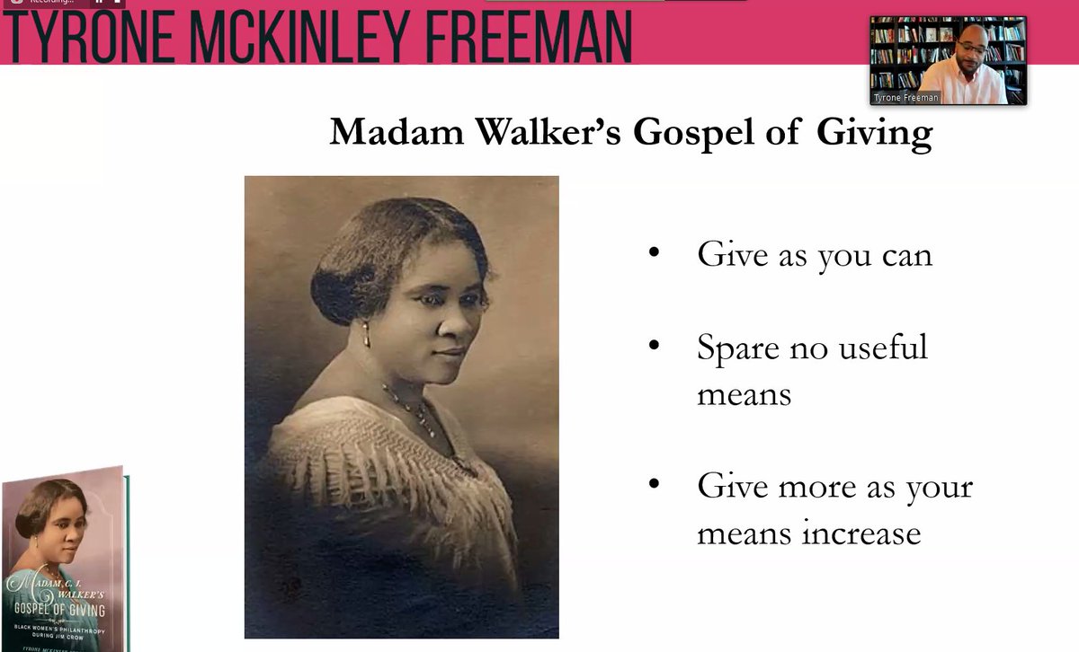 reneerubinross's tweet photo. Thanks @MckinleyTyrone @AllianceforNPM for the presentation. Key idea: many ways to be generous. And giving, in many forms, as a form of hope and optimism. #philanthropy #BlackHistory #fundraising #nonprofit https://t.co/Ilx4NqUJ7x