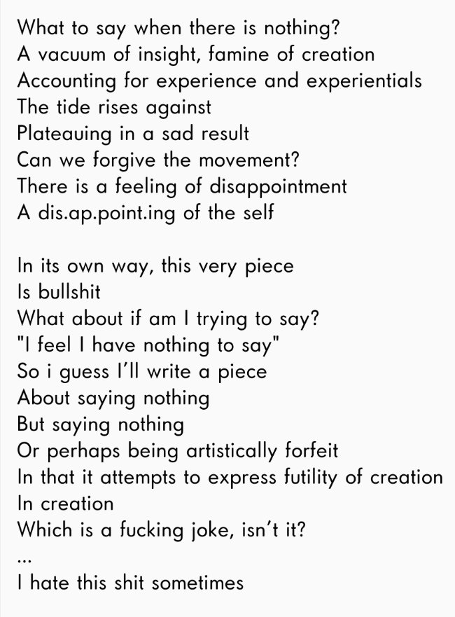 croix_z's tweet photo. Whatever:
#poetry #whatever #artisticmalaise https://t.co/jlpWT5KGaZ