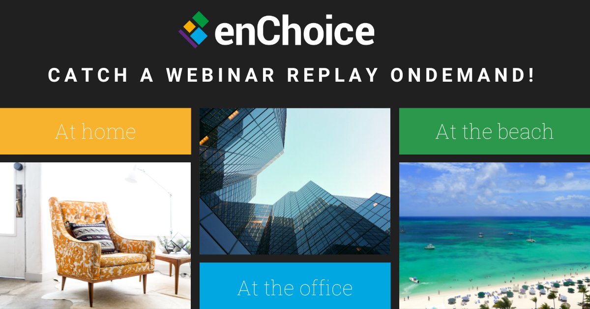 enchoice's tweet image. Check out our collection of webinars and demos that you can watch anytime, anywhere! enchoice.com/Webinars
#ibm #filenet #cmod #datacap #contentmanager #igma #infogov #recordsmanagement #contentmanagement #enterprisecontentmanagement #rpa #contentmigration