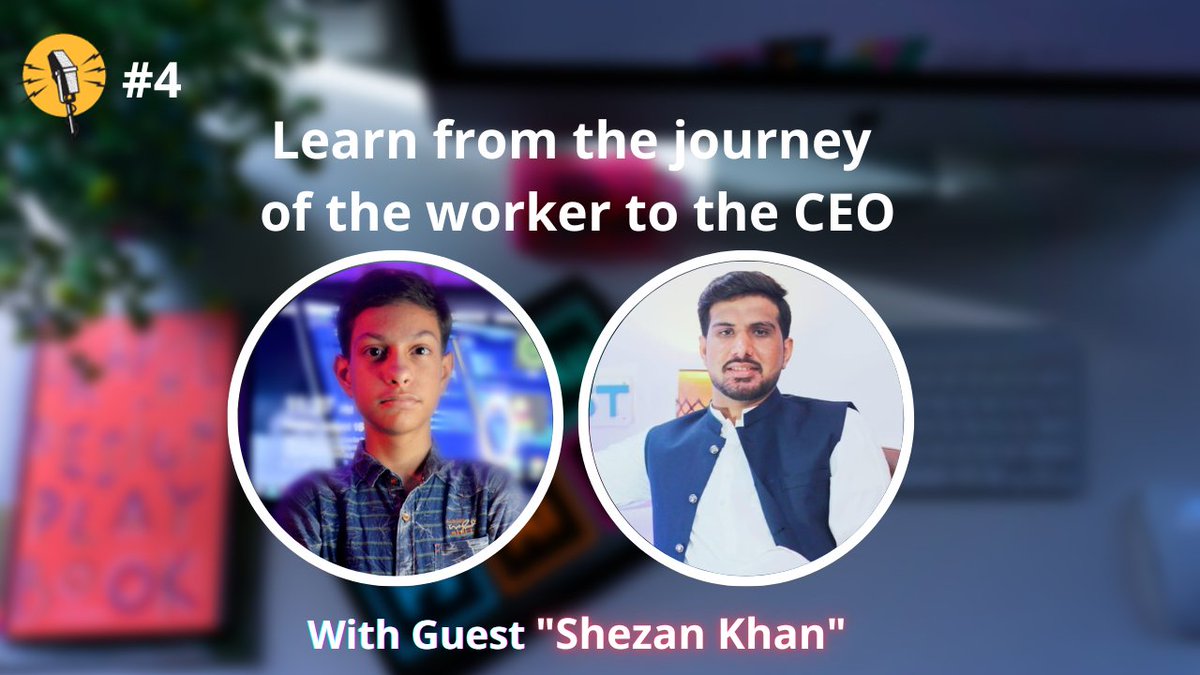 DcodeDesigner's tweet image. Here is our guest Shezan Khan with an amazing podcast till Know
👉👉Premiering at 10pm, Set Reminder {youtu.be/5CjoIdzm03w}
#letsconnect with #hishamsarwar