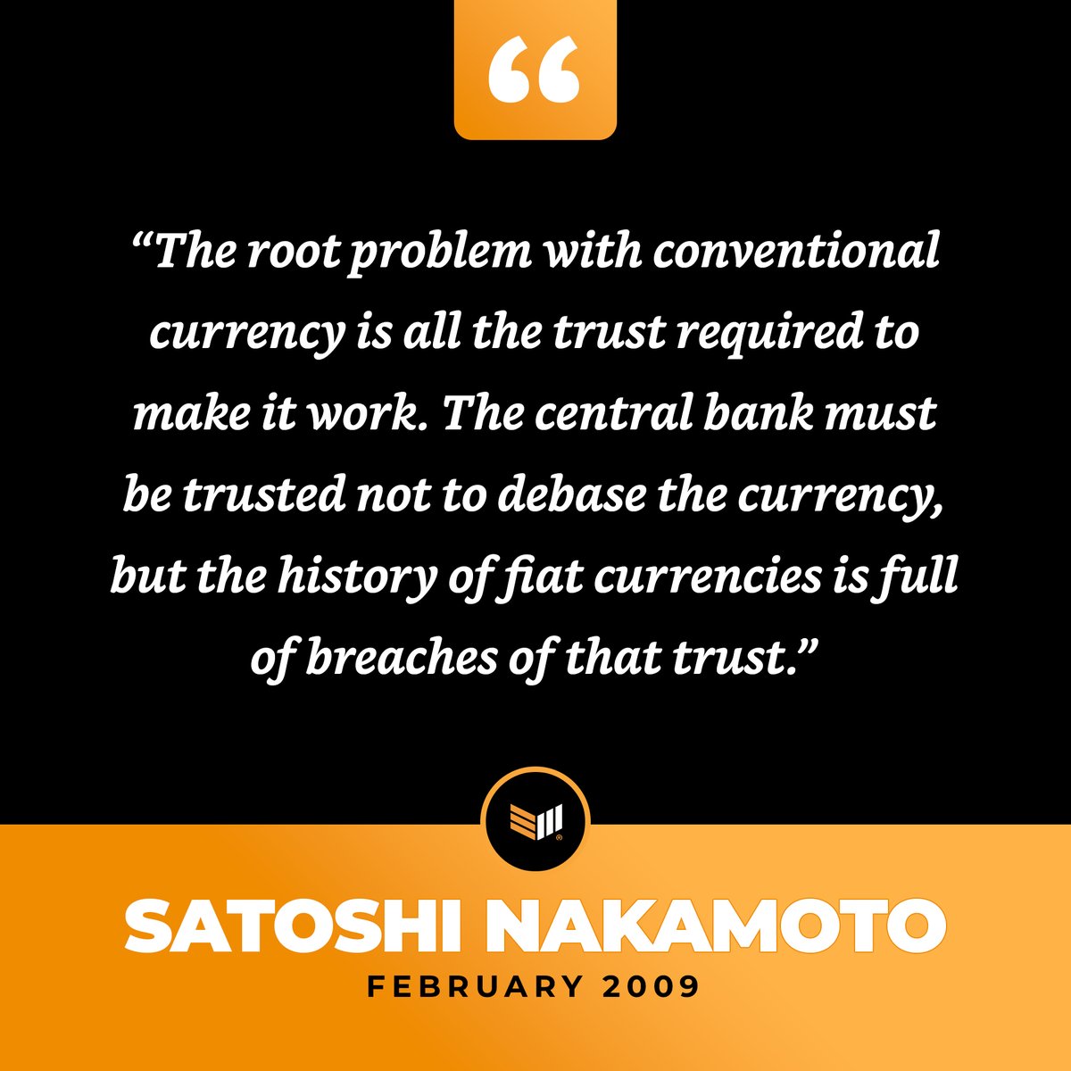 BitcoinMagEDU's tweet image. By offering a trust-minimized alternative to our existing monetary system, #bitcoin ends our problematic reliance on the benevolence of central bankers.