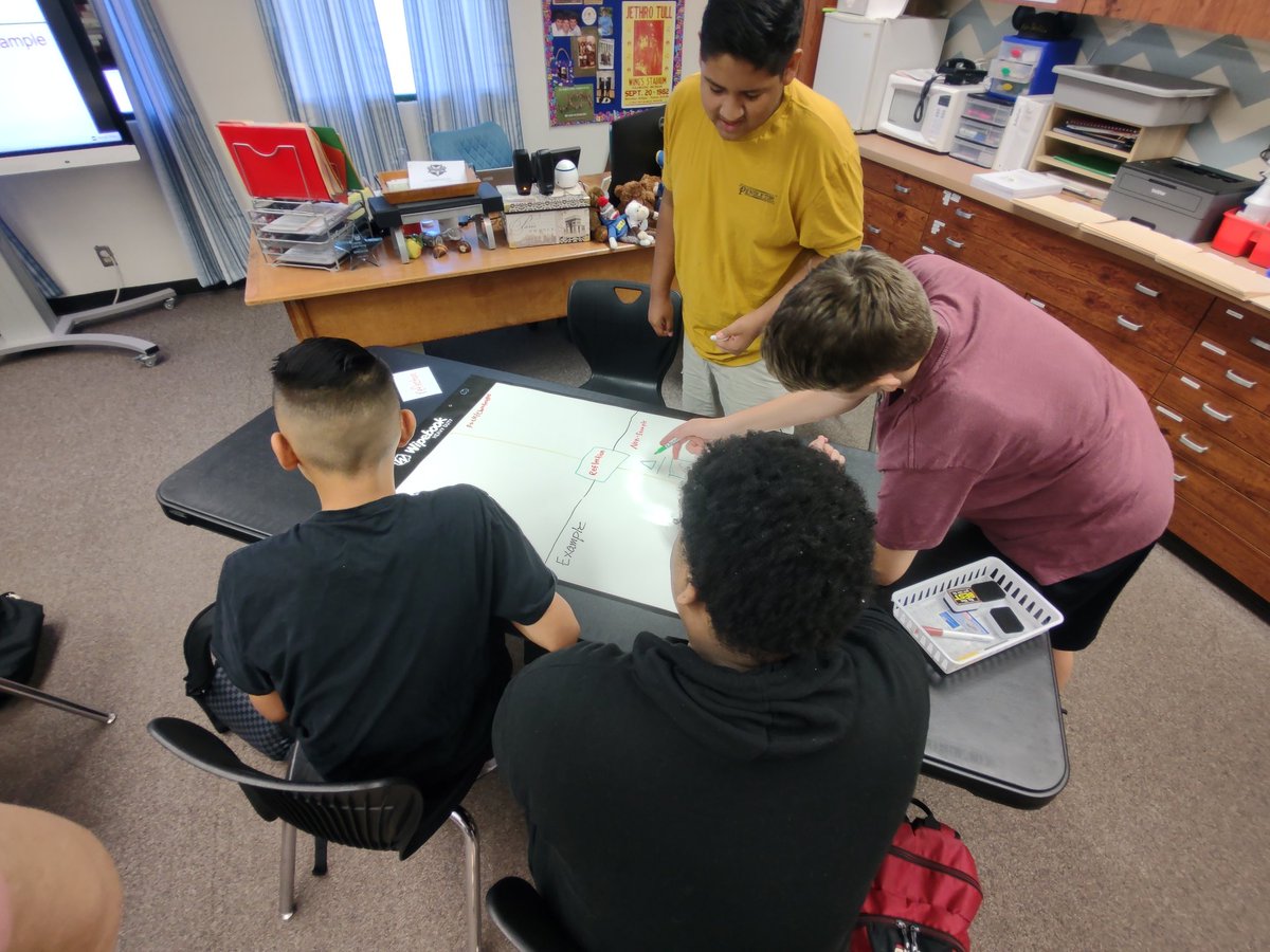 Fetters4Math's tweet photo. Students engaged in the Frayer Model in Math to present their learning of Geometry concepts. #pbvusd #ELS #frayer #pbvU https://t.co/upuehnPFvY