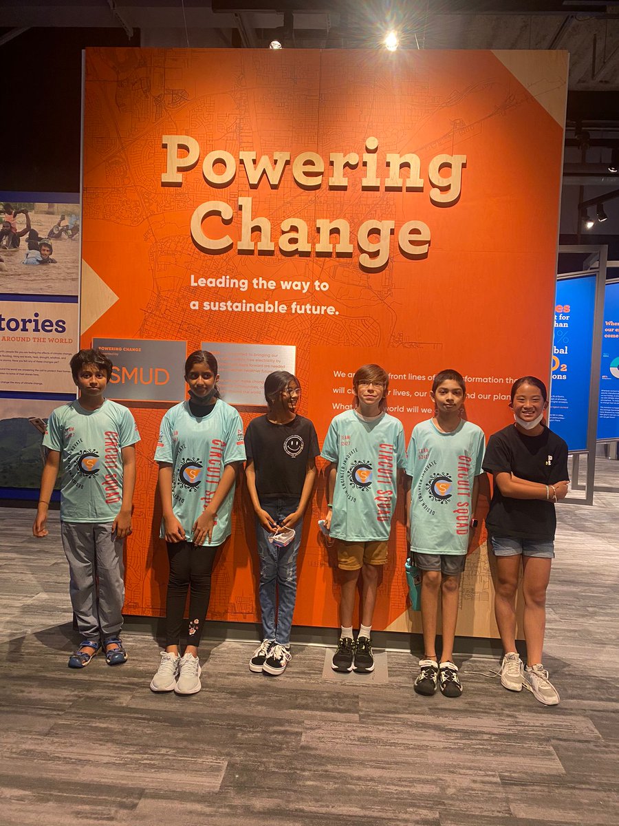 circuit_squad's tweet photo. Oh !!What a great start to FLL season this year, Our @circuitsquad visited @SMUD_MOSAC - SMUD Museum of Science and Curiosity. Kids had fun exploring their hands-on interactive energy exhibits. #superpowered #solar @firstlegoleague #solarpower 
#fll #firstlegoleague https://t.co/fwwTk2R6MM