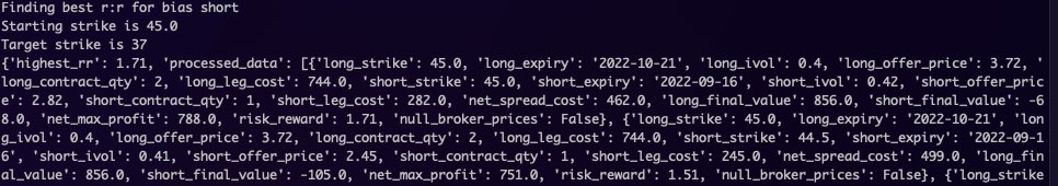 shebby_r's tweet photo. Spent the last week or so trying to codify my brain from while trading options over a 3-6 month period. Right now focused on working out the best risk:reward setup given a long and short spread spread trade. 1/8th the work done! https://t.co/khobzk6JlD