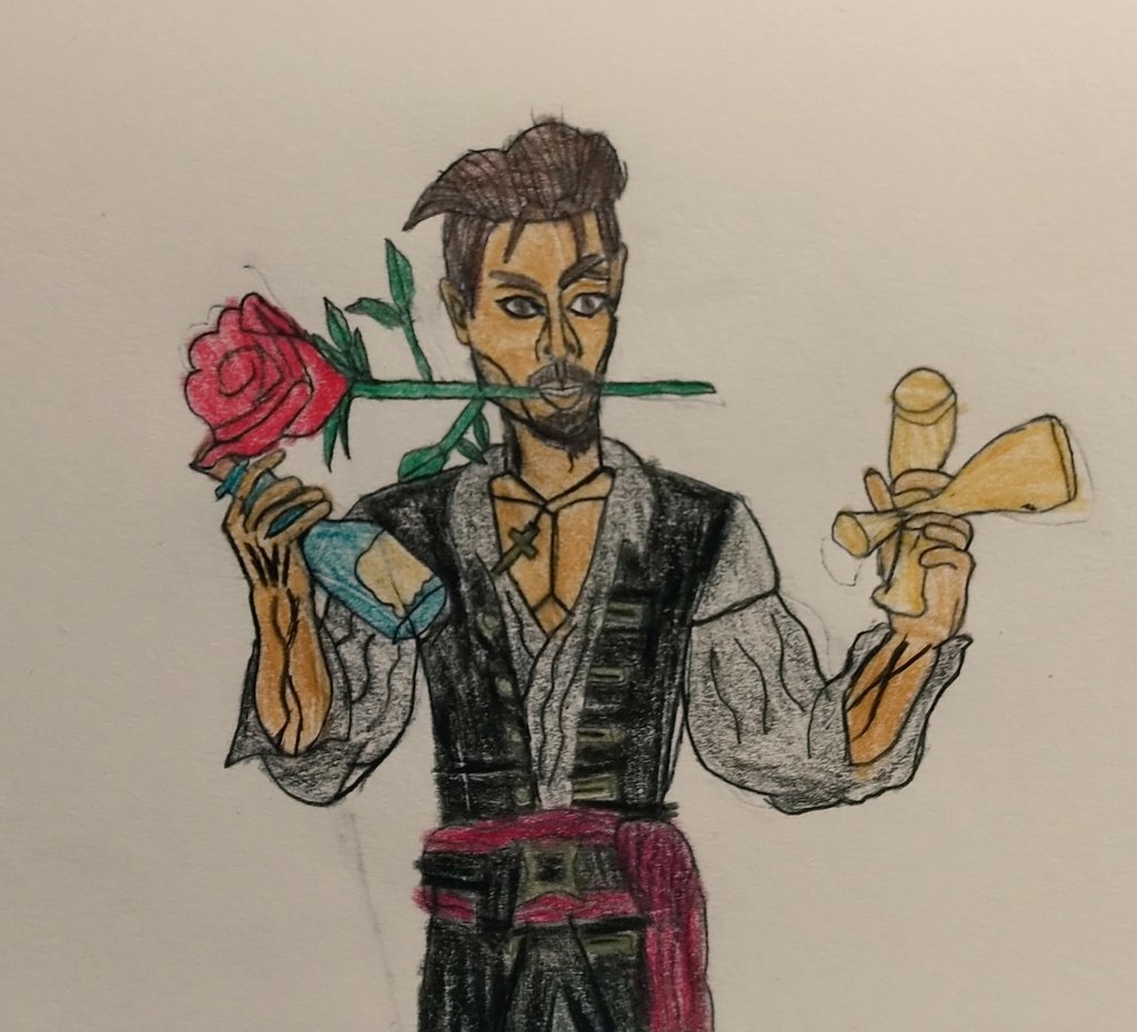 JackieSparrowJr's tweet photo. Don't mind him, he's just thinking about going on a date with his dearest wife @Mermaid_Darcy because he loves his wife. 

#FridayDate #POTCFanArt #FanArtFriday https://t.co/6HkSNfpnLC