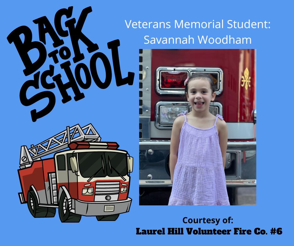 Vets_elementary's tweet photo. Congratulations to Savannah Woodham!
Savannah was randomly selected as our Fire Truck Ride Winner! Today she met members from Laurel Hill Volunteer Fire Co. #6 &amp; was able to explore the truck she will be riding next week. They will be picking her up on the first day of school! https://t.co/Ad6BylxJNw