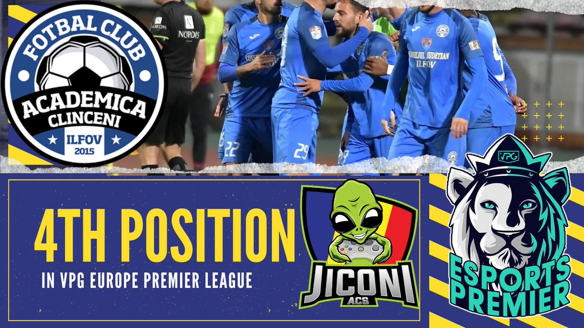 Finished 4th in @VPGEuropeXbox Premier league, highest division on Old Gen.

Best positioned Romanian 🇷🇴 team ever on XB1!