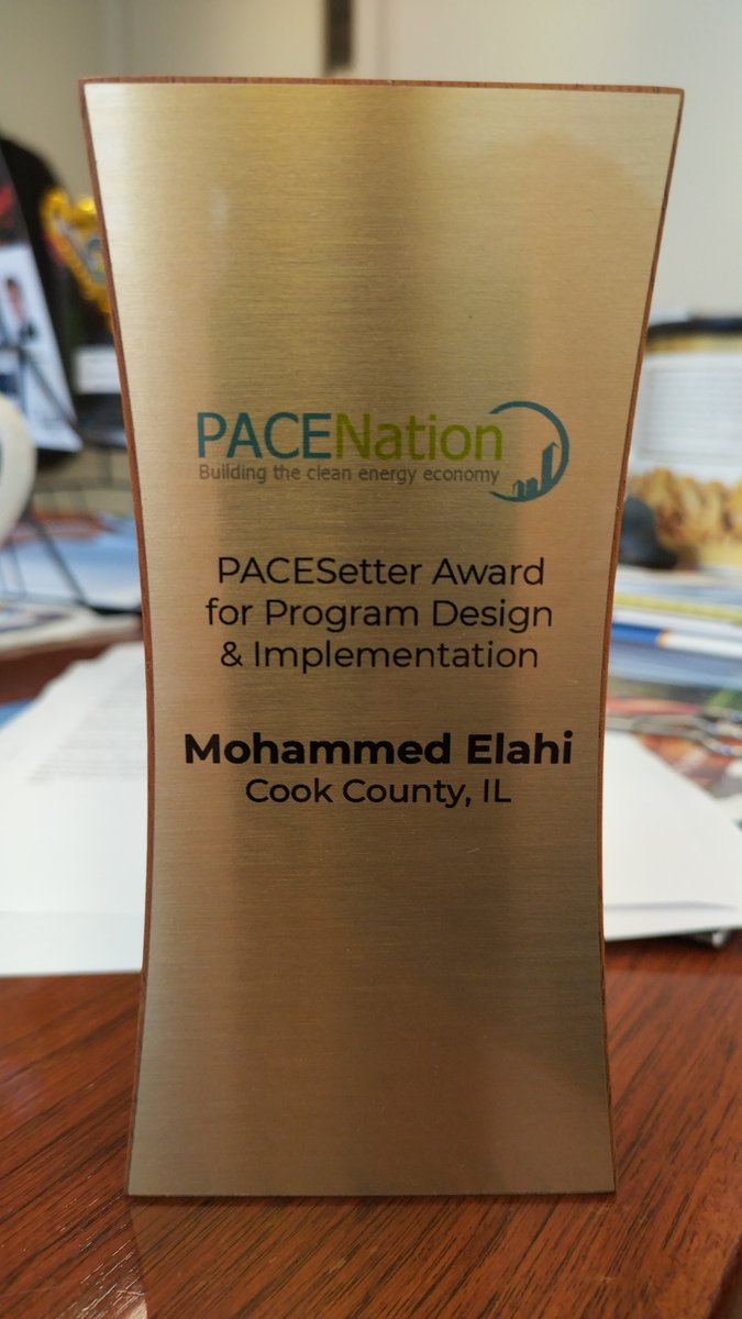 Last month, the Cook County PACE Program was awarded a PACESetters award from <a href="/PACENation4U/">PACENation</a> 

Congrats to Deputy Director Mohammed Elahi and the team working to make CPACE a success in Cook!

sts.cookcountyil.gov/adfs/ls/