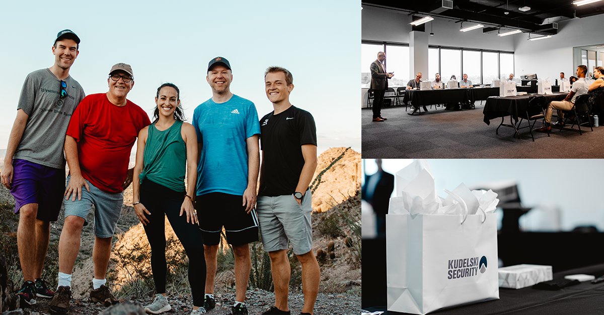 KudelskiSec's tweet photo. Kudelski Security concluded its last round of H2 kickoffs at the Phoenix office this week. It was a great two days of informative presentations and good times getting to know the team. We look forward to what's to come for the rest of the year! #IntelligentCybersecurity https://t.co/eXSmcDtFC6