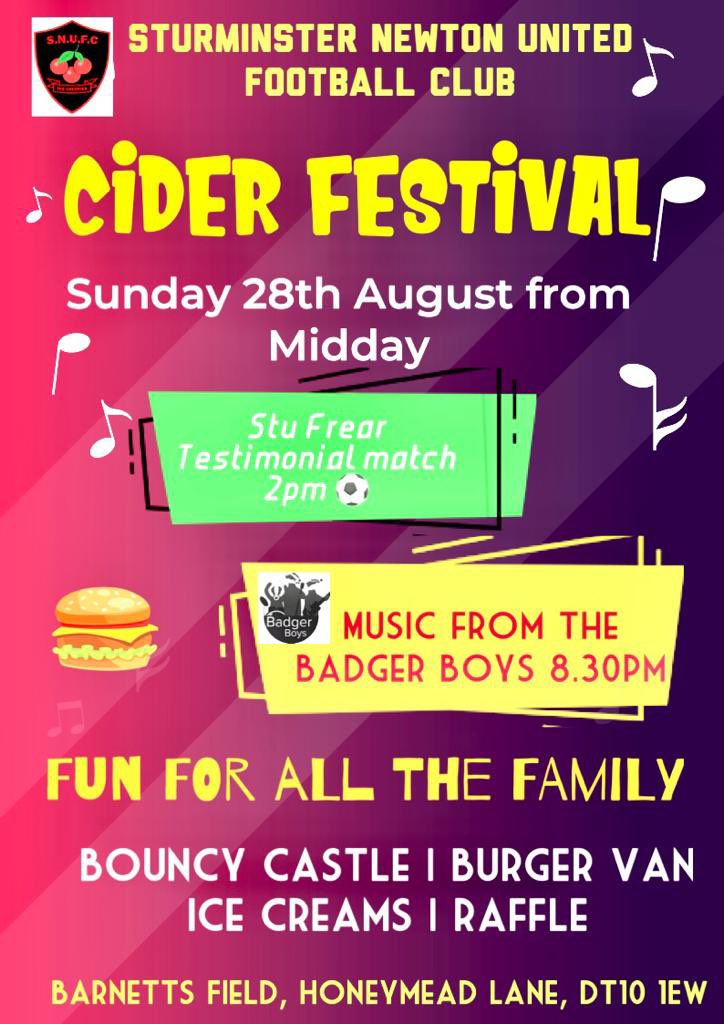Saturdays football isn’t the last of the action this weekend at Barnetts field . Sunday we have <a href="/sjfrear/">Stuart Frear</a> testimonial kicking off at 2pm . With the cider festival starting from 12 till late 🍻. <a href="/swsportsnews/">South West Sports News</a>