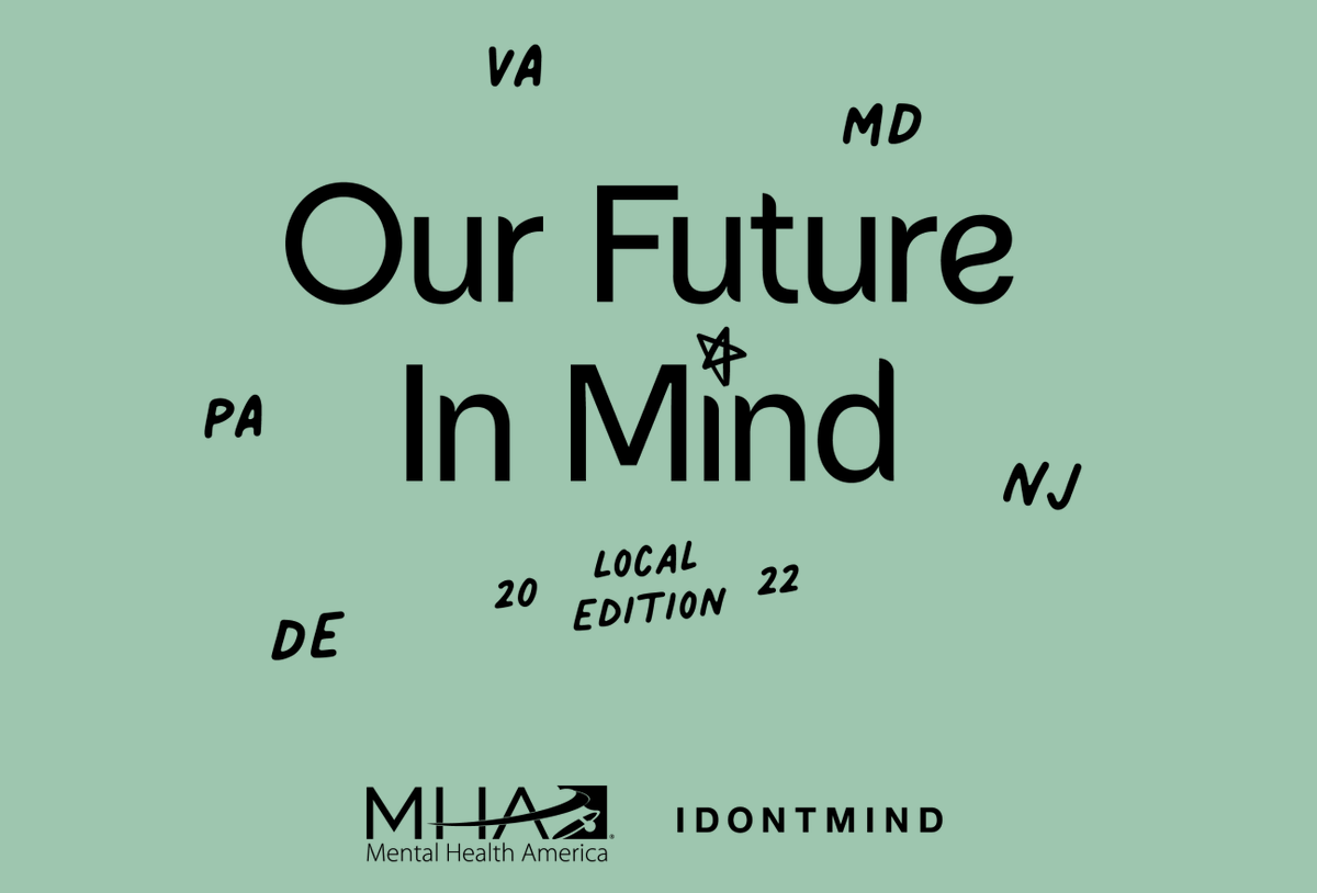 🚨Application Deadline for <a href="/MentalHealthAm/">Mental Health America</a>'s #OurFutureinMind extended to September 12th! Current &amp; recent high school students living in NJ, PA, DE, MD, or VA can apply for this virtual school mental health advocacy &amp; youth leadership training. Apply Now➡️bit.ly/OurFutureInMind