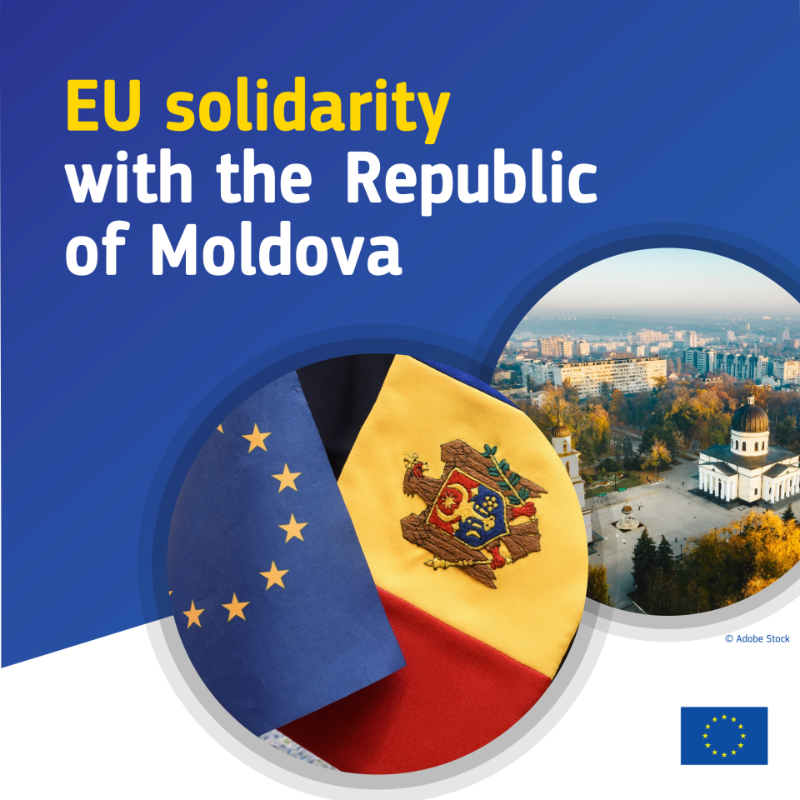 EU_Commission's tweet photo. As we celebrate 🇲🇩’s Independence Day, here are some highlights of the recent EU support for the country.

Throughout these dire times Moldova has firmly stood by Ukraine, hosting refugees and facilitating much needed grain exports.

#EUSolidarity