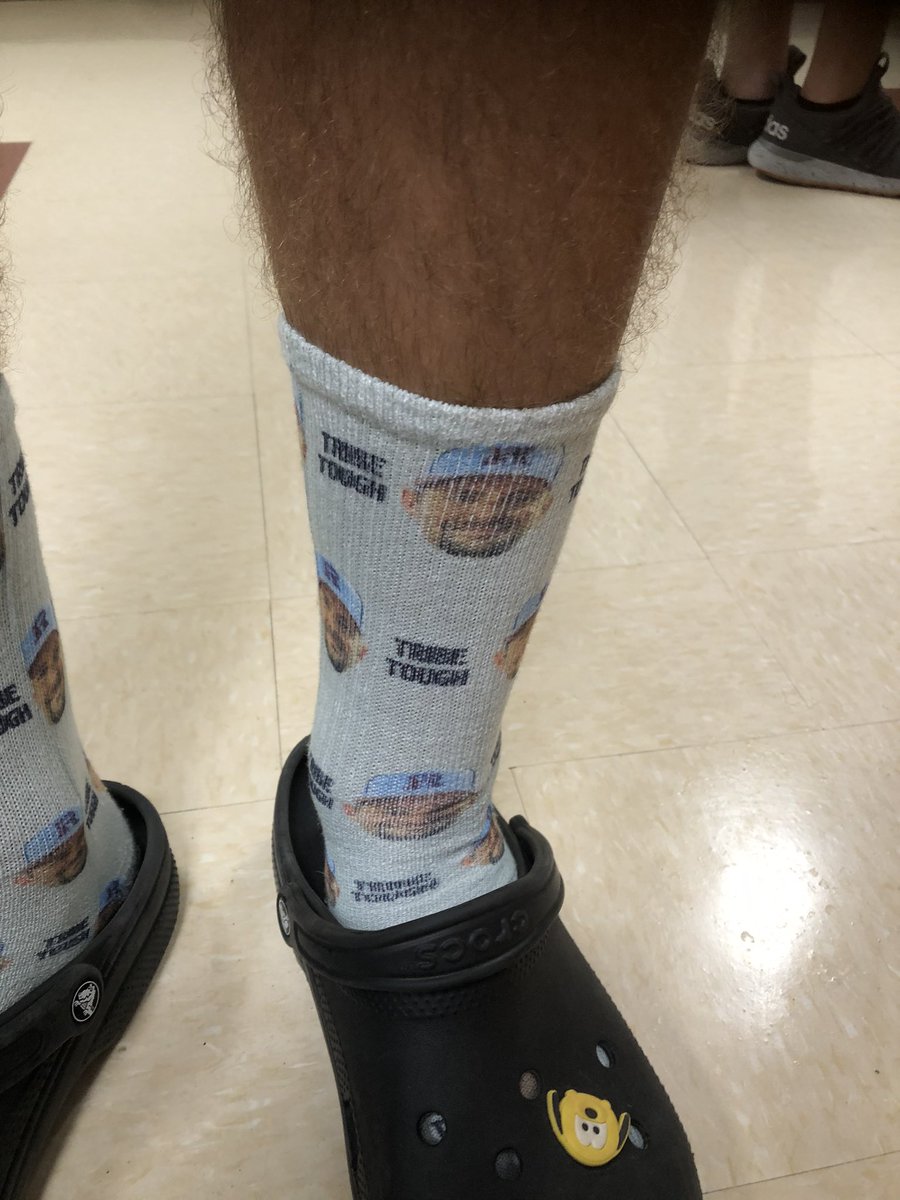 T_Crow10's tweet photo. When your face is on their socks.....I’ll take it as a compliment 😂 😂 😂. https://t.co/ISBG1AGKW3