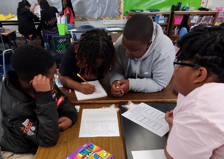 HoweryRockStars's tweet photo. Rock stars doing an escape room all about @TrumanHMC1 and Mrs. Howery. Our winning team got pop-it keychains and stickers. Everyone had fun and worked together! @SueHerrera14 @HMC1Proud https://t.co/PHRhHFE1Wx