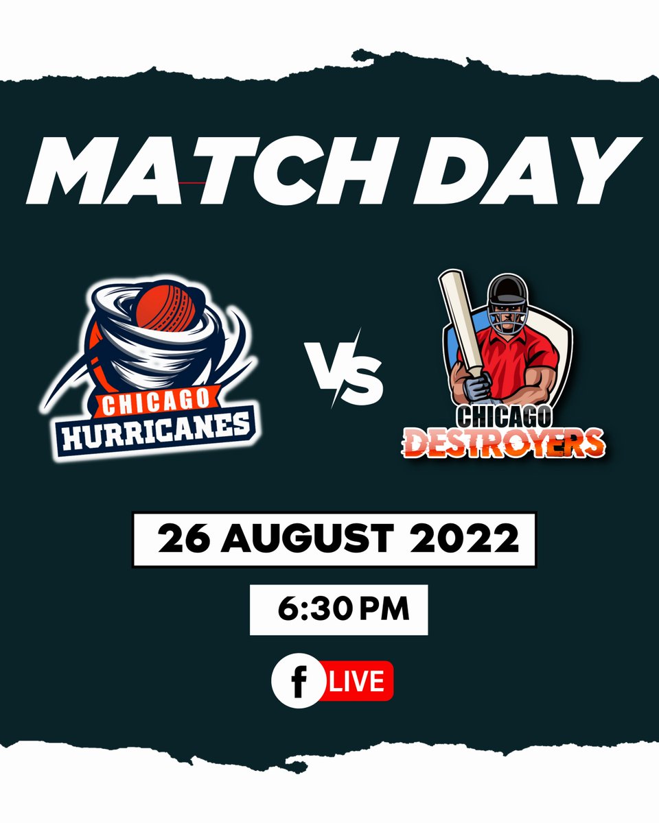ChicagoCplt20's tweet photo. Match 12: Hurricanes vs Destroyers
.
.
.
#chicagopremierleague #chicagorowdies #chicagohurricanes #chicagophantoms #chicagodynamos #chicagodestroyers #chicagoavalanche #chicago #usa #cricket #cricketleague #CPL #usa #usacricket #chicagocricket #chicagolandcricket https://t.co/jhGsxdbYqq