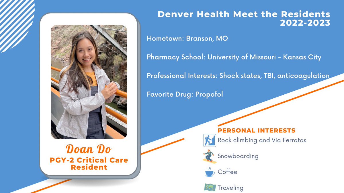 DHPharmRes's tweet photo. Meet @DoanDo! 👩🏻‍⚕️💊💉@UMKCpharmacy #Pharmres #TwitteRx #PharmICU https://t.co/0SzV7OeeOz
