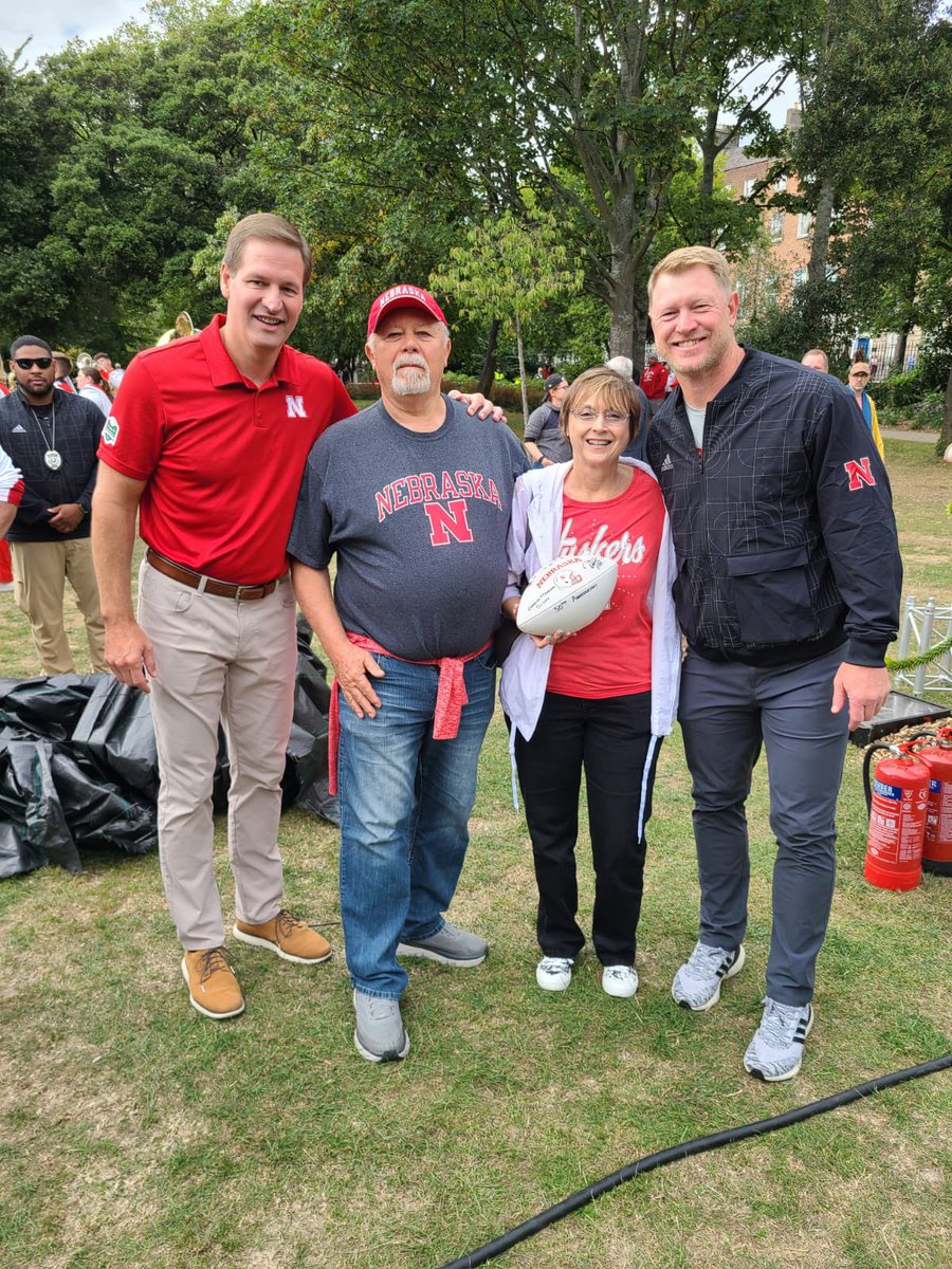 ShaneTilson's tweet photo. This was awesome! Thanks to @Huskers, @TrevAlberts and his staff for helping honor my parents 50th anniversary at the pep rally in Dublin! https://t.co/GWEaKmD69t