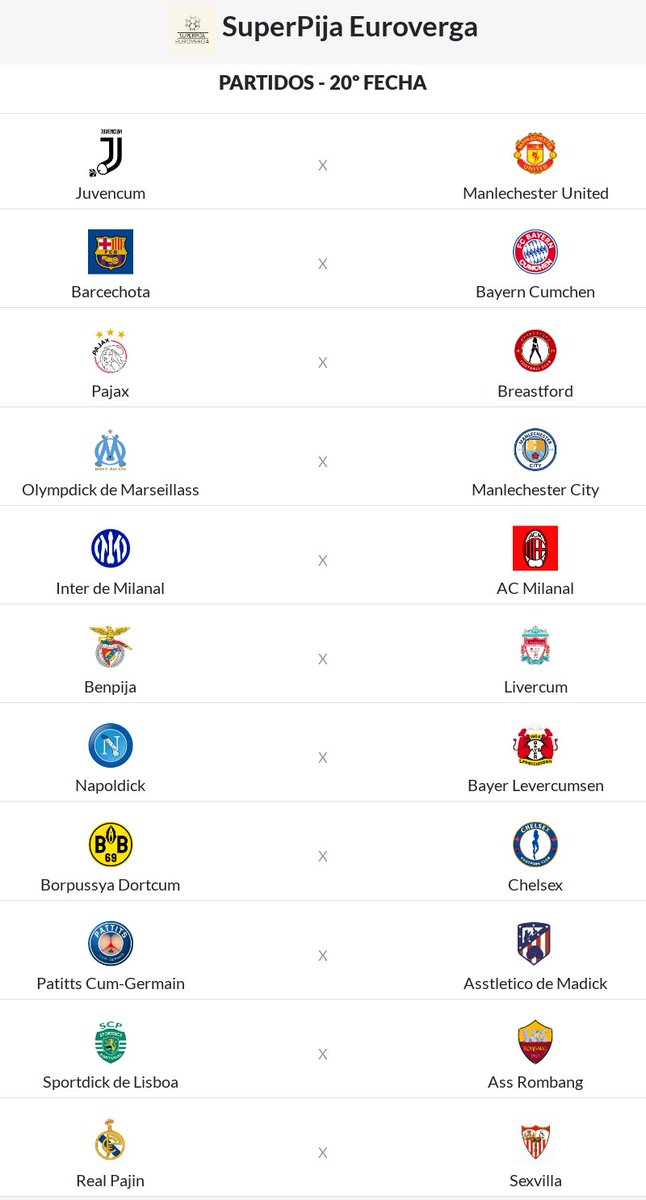 PRÓXIMA JORNADA 🔥🔜
📜 Fecha 20
🗓 Sábado 27 de agosto
🕗 21:00 hs