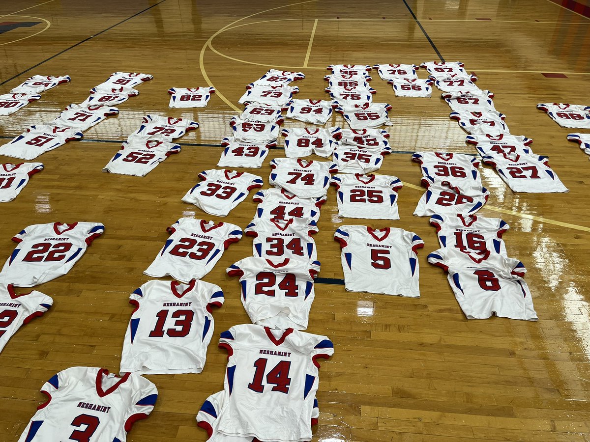 Neshaminy's tweet photo. @NeshSkinsNation getting ready for their first game of the season at the jersey shore. Let’s Go Skins!!! https://t.co/s2bCLiGEze