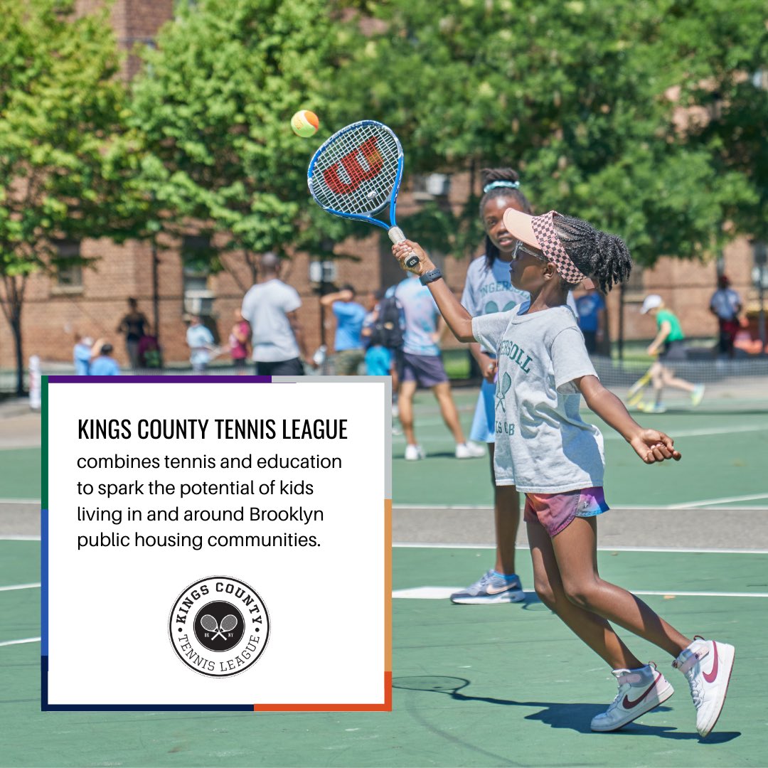 I’m so excited to partner with Kings County Tennis League! Everyone deserves a chance to play the game, and KCTL gives kids in underserved communities in Brooklyn that chance.
 
Check them out at <a href="/kctennisleague/">KCTL</a> 😊