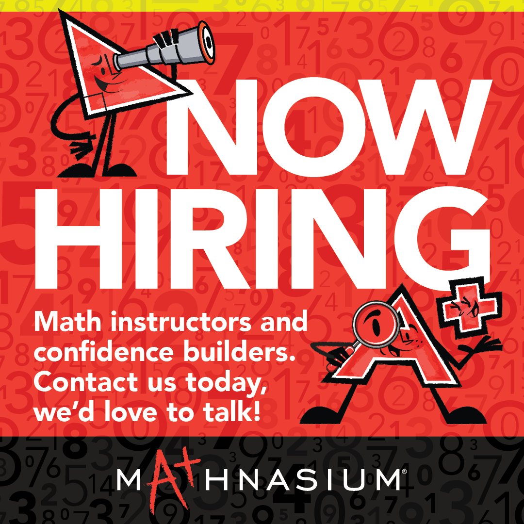 Math_Maple's tweet photo. Contact us today!  We are hiring qualified instructors for all 3 of our centres!   Send inquiries and/or resumes to vaughan@mathnasium.ca https://t.co/FBuvhXKPKg