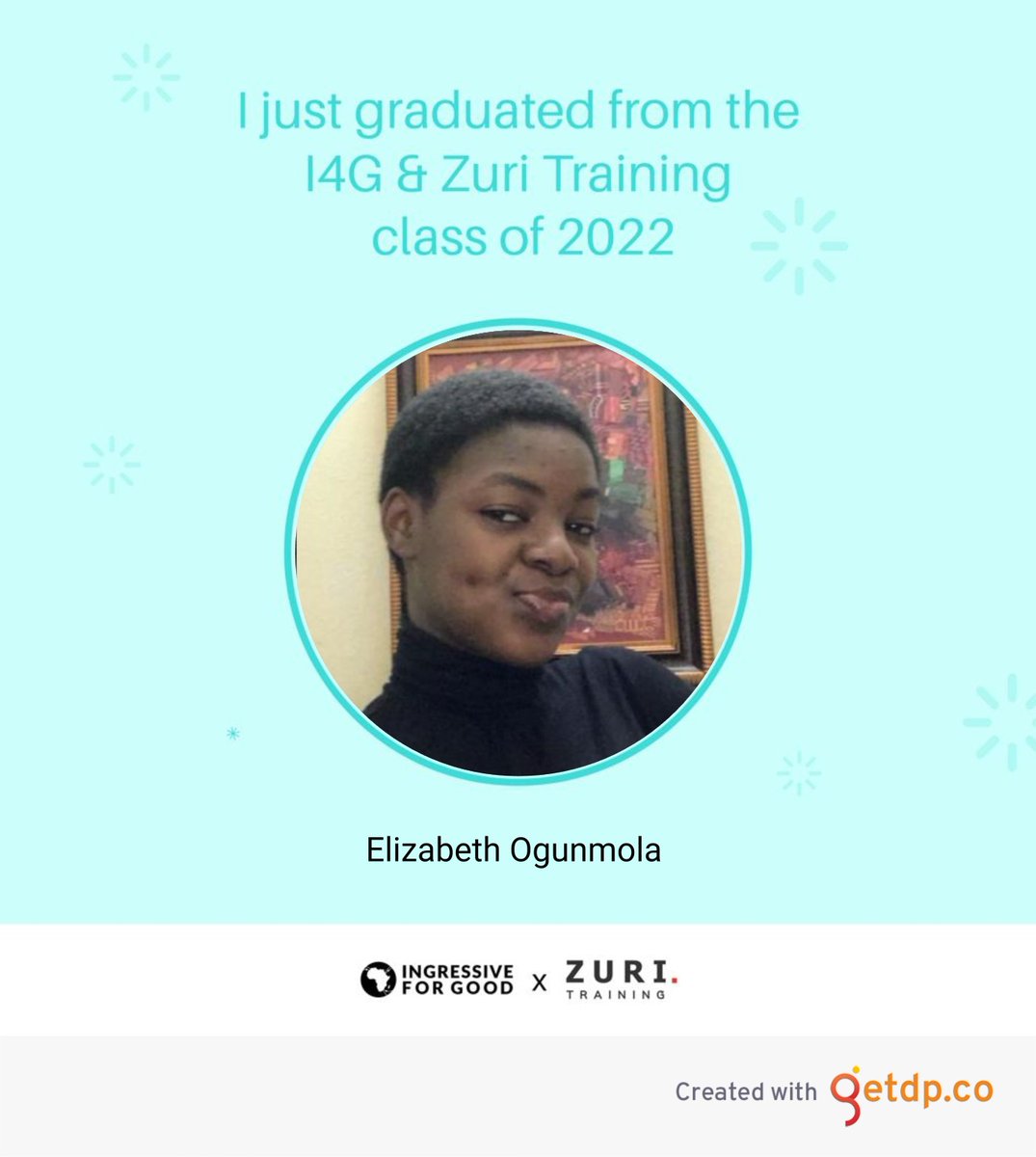 I just graduated from the #I4GZuri Scholarship with @ingressive4good and @thezuriteam and I cannot wait to make amazing strides in the African tech ecosystem. Cheers to more wins #ZuriComrades
#I4GZuriGraduate
#I4GZuriGraduation