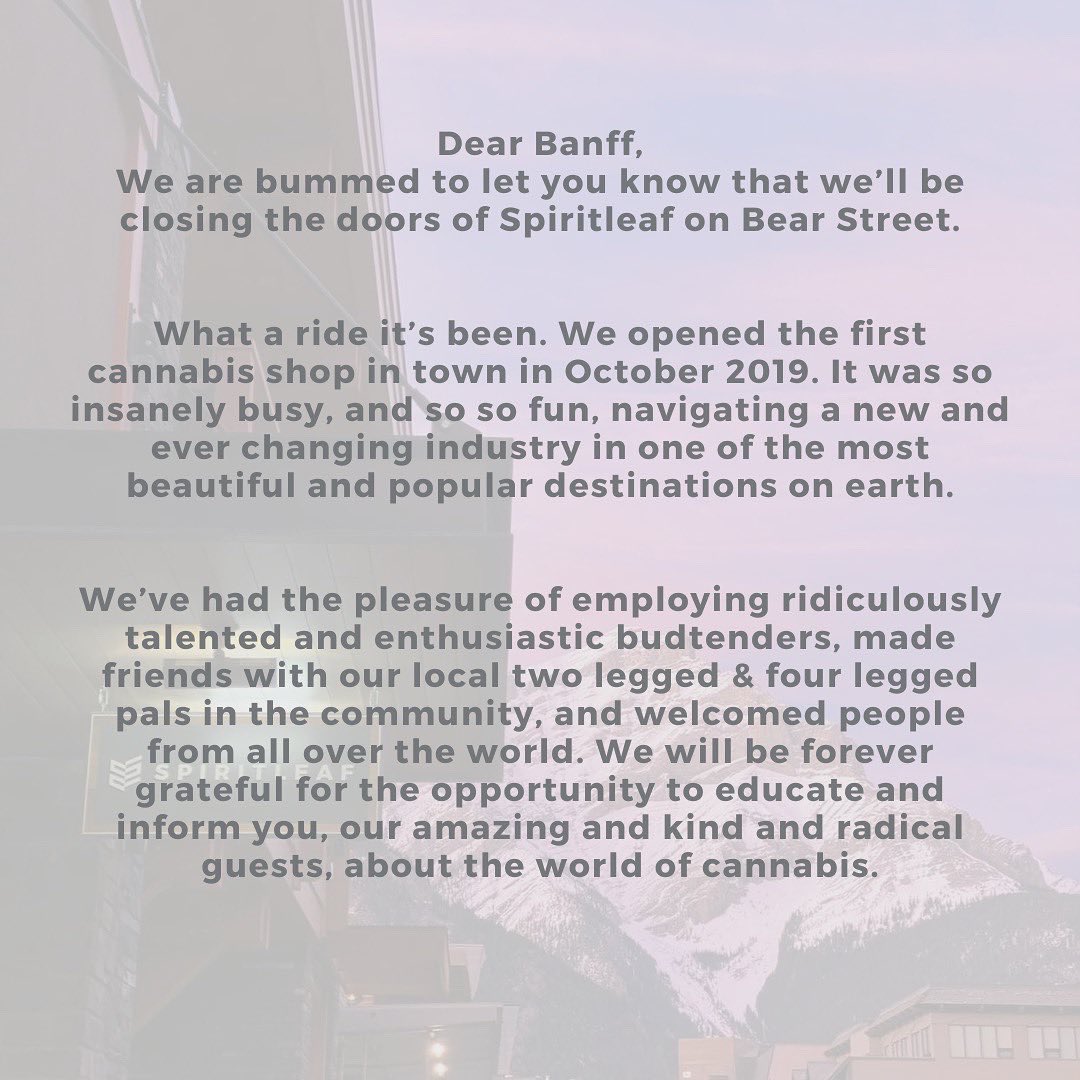 Spiritleaf Banff tweet media