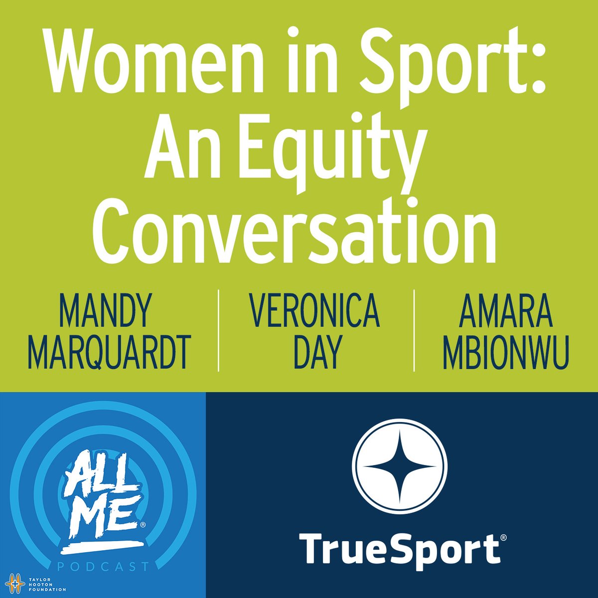 For Women's Equality Day, we encourage you to tune in to Episode 59 of @TheTHF All Me podcast, 'Women In Sport: An Equity Conversation,' featuring #TrueSportAmbassadors @MandyMarquardt, Amara Mbionwu, and Veronica Day: allme.libsyn.com/episode-59-wom… #WomensEquality #WomenInSports