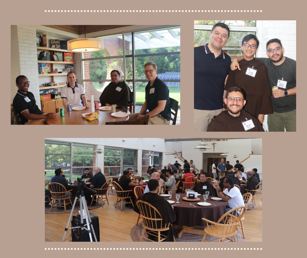 Carmelites's tweet photo. Each August and January, the Provinces of  the Most Pure of Heart of Mary and St. Elias 
sponsor a Carmelite Studies Program. Last week, professed students, novices, interns and 
pre-novices joined together to learn, work, pray and reflect. #Carmelites #CatholicTwitter https://t.co/TXUVL4cXMO