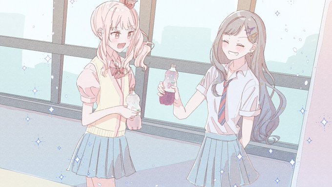 こちらで描いたイラストです…!!曲も作っているので是非聴いてください…!!  