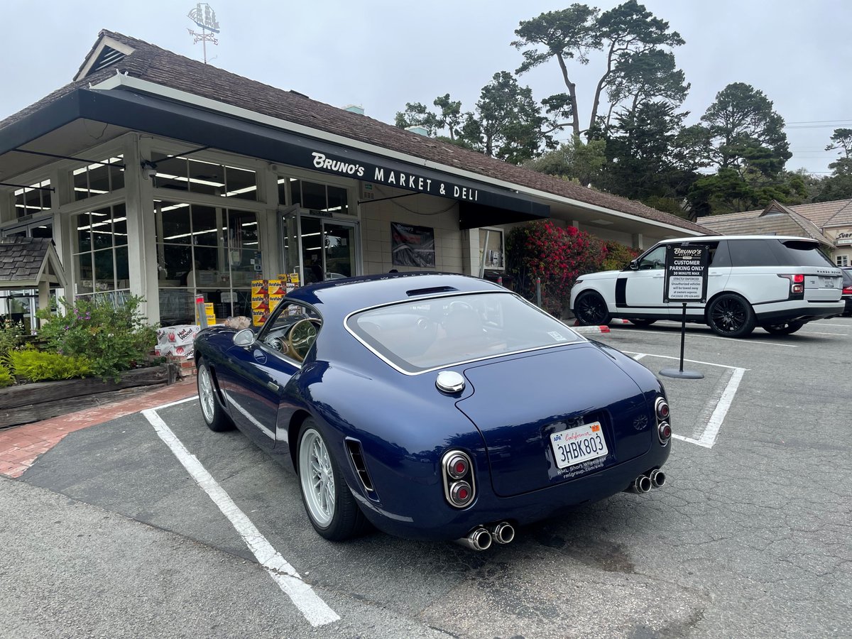 RMLGroup's tweet photo. Doesn’t our Short Wheelbase look cool with it’s Californian plates? The locals seem to think so too, as @michaelmallock and the car decamped to Monterey to show it off to prospects – but also to discover that it really is the ultimate GT car for the Pacific Coast Highway. https://t.co/cYcJEF6IOn