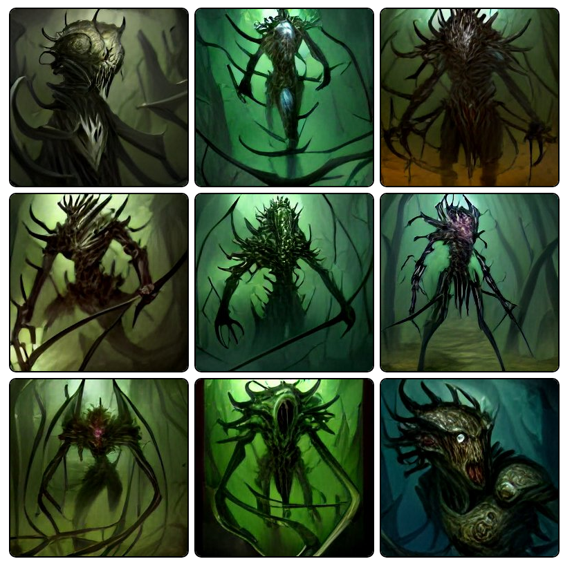 maigicartbot's tweet photo. Random card by #Scryfall is 'Phyrexian Metamorph', illustrated by Jung Park. New art generated using #CraiyonAI.
#mtg #magicthegathering #mtgcommunity #magic #tcg #mtgart #mtgdaily #mtgcard #craiyon #aiart #aiartwork https://t.co/7BaDiiJFAJ