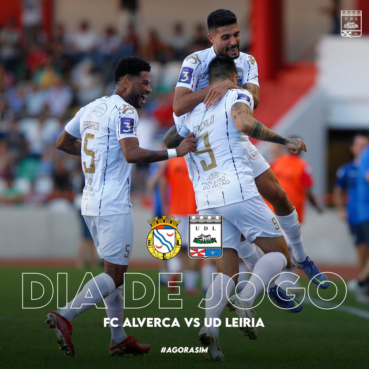 Todos juntos, unionistas, com a força da União 💪 🙌
É 𝒅𝒊𝒂 𝒅𝒆 𝒋𝒐𝒈𝒐 😍

➡️ FC Alverca vs #UDLeiria 
🏆 Liga 3 - Jornada 2
⌚️ 19h30
📺 Canal 11

#AgoraSim