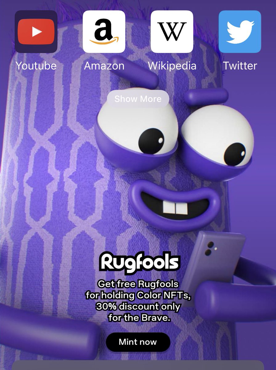 0xTinfoilHat's tweet photo. LOL!

What do you call those NFT mfers getting scammed mint after mint?

#Rugfools! 🤪🤯👀😅🤣

Thanks Brave for the ad and your clairvoyance. https://t.co/BWyR6KTgqN