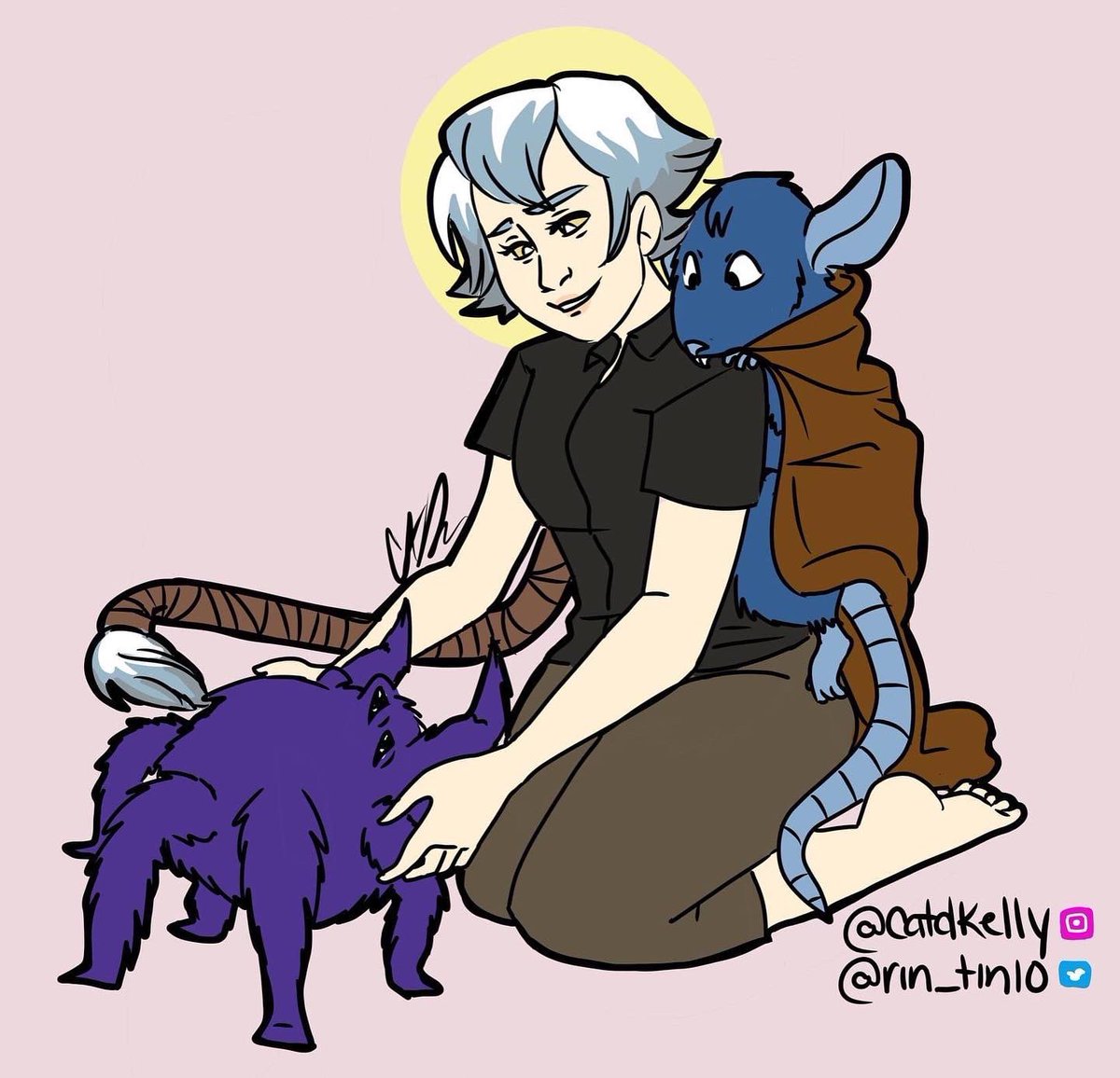rin_tin10's tweet photo. 2020 vs 2022 redraw #dnd #DnDcharacter #art https://t.co/wplUXNGJum