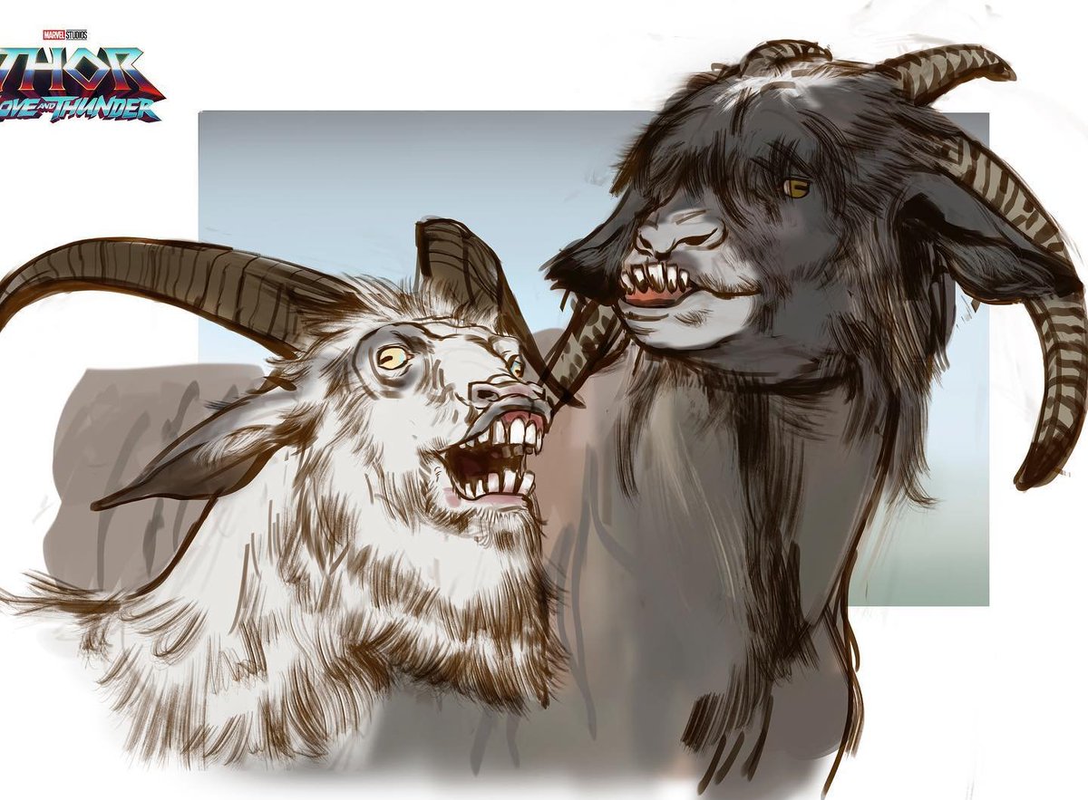 MaximilanMarvel's tweet photo. #Toothgnasher & #Toothgrinder: from comics, to concept art, to film!
1st adapted from Norse myth to Marvel Comics by Steve Englehart & John Buscema in Thor Annual #5(1966)!
Concept art by #ThorLoveAndThunder Senior Illustrator John Staub (@JohnStaubArt)!
https://t.co/3NHqleoK2D https://t.co/brf8SfAOQO