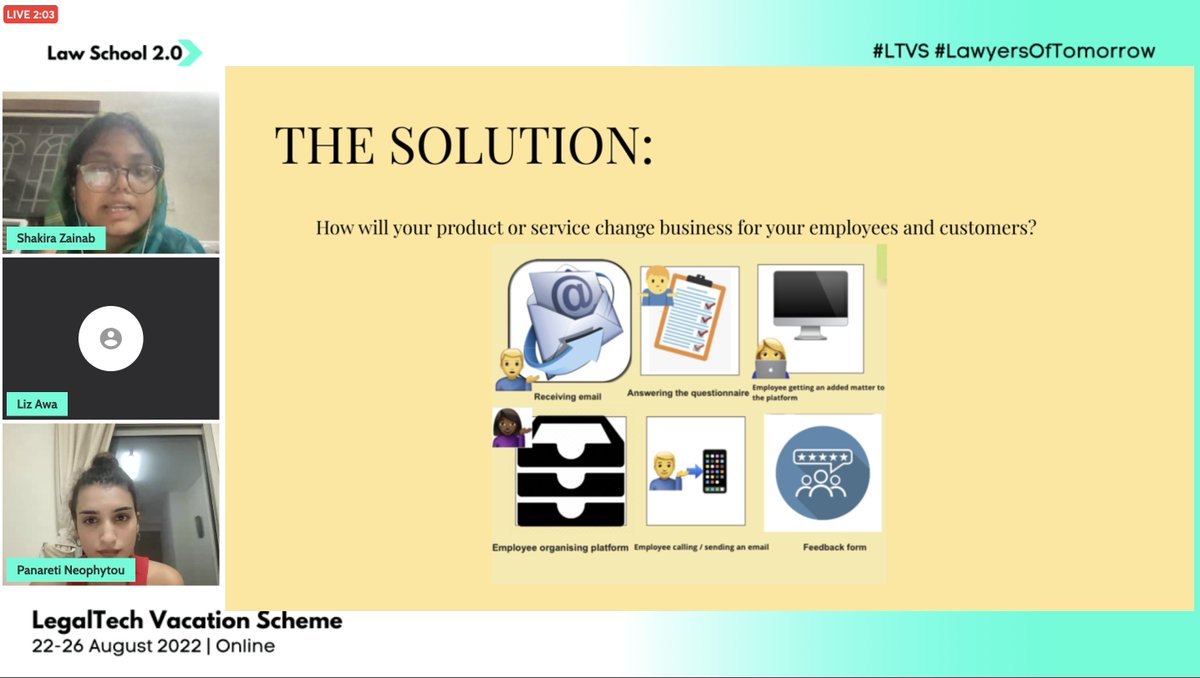 ls2_0's tweet photo. Team three has just finished pitching their solution for energy companies who focused on internal energy companies employees #ltvs #legaltech48 https://t.co/dDiTjslvLs