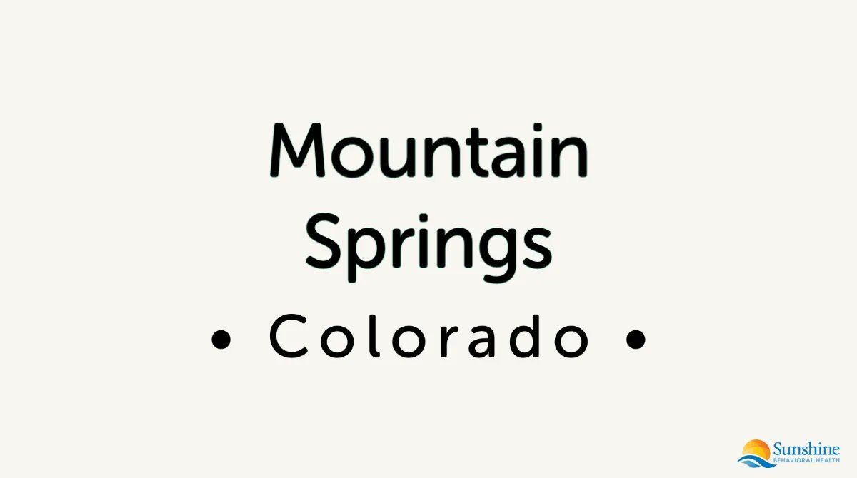 SunshineBHealth's tweet photo. Mountain Springs is our drug and alcohol #rehab facility located in Colorado, situated by the Rocky Mountains. Offering a full range of healing activities, including group and talk therapies, life skills coaching and wealth of recreational activities https://t.co/ETAjqva3nx https://t.co/Ctx6gmp9sv