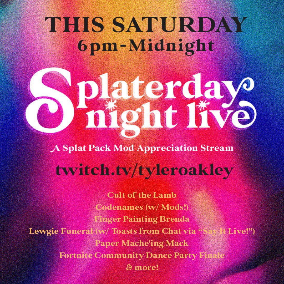 tytymods's tweet photo. The mods are in this?? Join us tomorrow for Splaturday Night Live! The #FreeTheMods movement really worked because now we get a WHOLE STREAM dedicated to us! https://t.co/5wuT8fOUzP