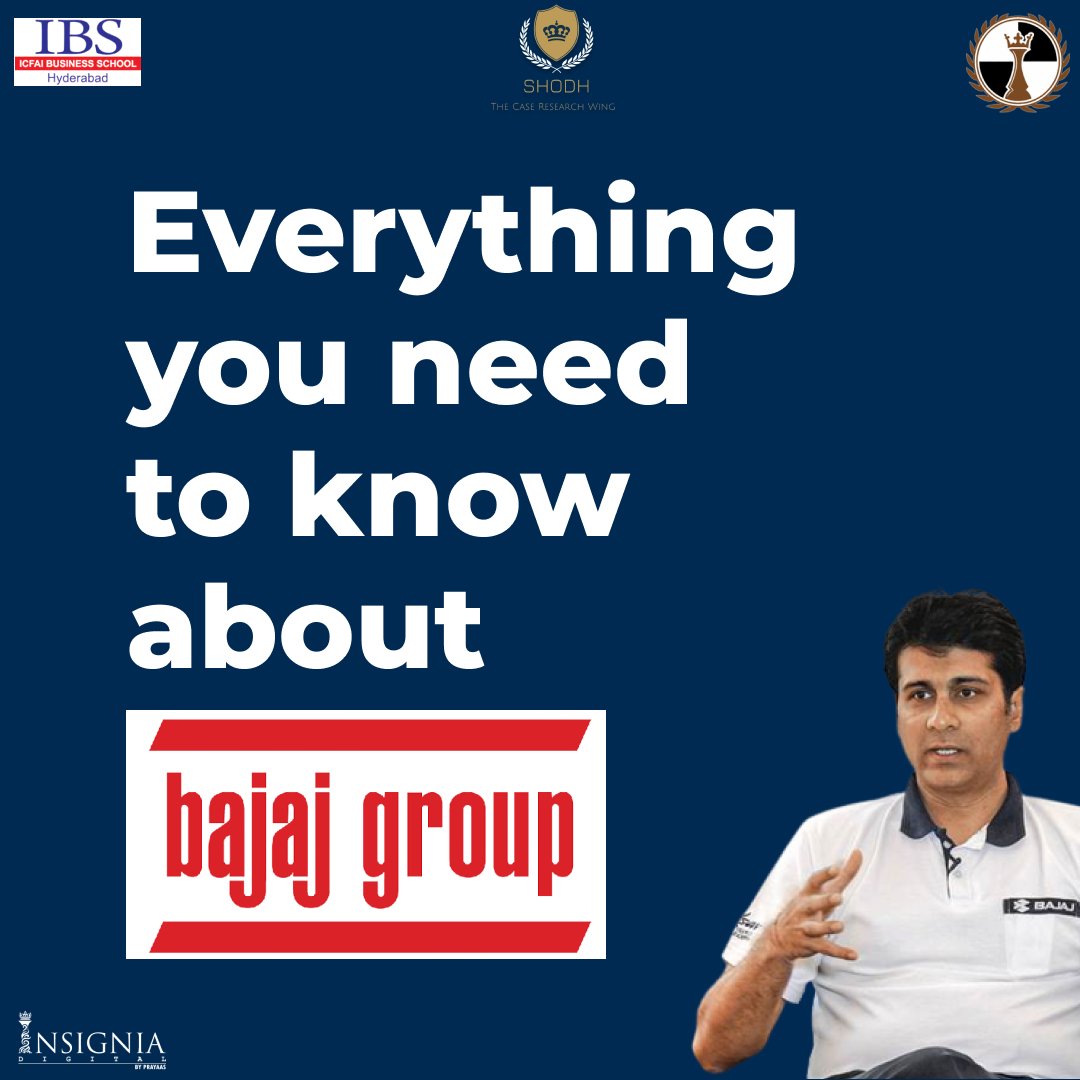 PrayaasIbs's tweet photo. SHODH - The Case Research Wing of Club Prayaas is proud to present Corpedia: Everything You Need to Know! a weekly outline of your favorite companies! 🗞

#DreamDiscoverDevelop #bajaj #bajajgroup #billionaire #indianbusiness #indianeconomy #india #economy #management #Corporate https://t.co/PmBNE2JClz
