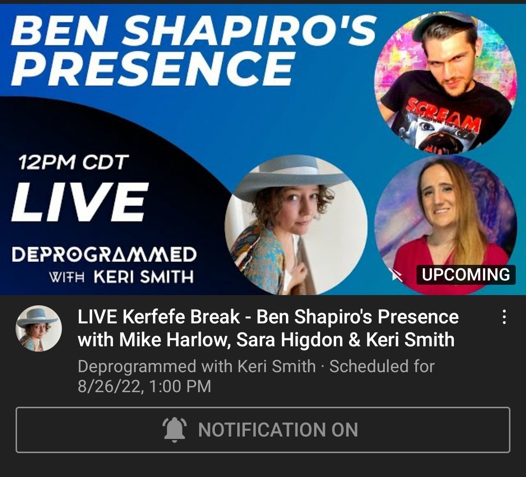 GNinjuh's tweet photo. #DeprogrammedWithKeriSmith PRESENTS
#KerfefeBreak 🔴LIVE
BEN SHAPIRO'S PRESENCE
TODAY'S #KERFEFER:
@RealKeriSmith🌱
@NotMikeHarlow
@sarahigdon
#Kerfefing
#Knitfefing🔧
@piratetomski
#KnitfefeBreak
#Remain @_Deprogrammed!
https://t.co/TY4SVdl1V3 https://t.co/LBYXNdmzLI