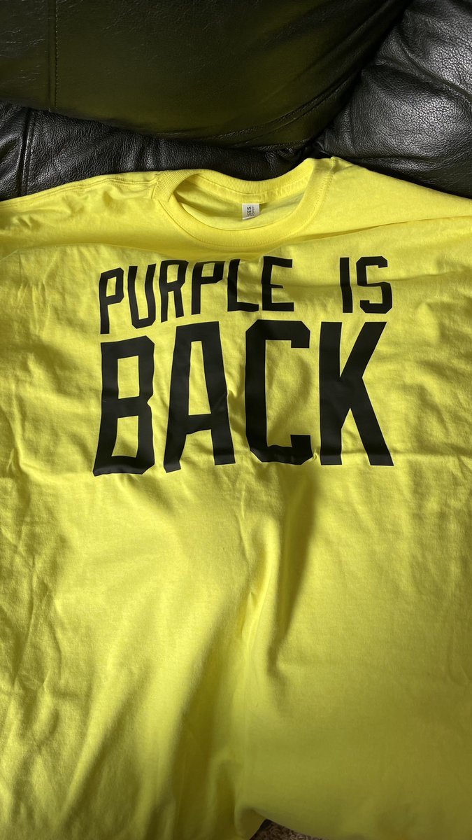 Thanks @dahlelama ! #PurpleIsBack