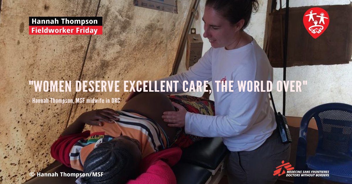 MSF_southafrica's tweet photo. Hannah Thompson shares her experience working in a remote part of the #DRC🇨🇩as a Midwife, from morning clinics to late-night emergencies making sure women know that the care they receive is safe having come from afar to give birth #FieldworkerFriday
👉https://t.co/6wZFfawVwE https://t.co/VRV7Vp5R7j