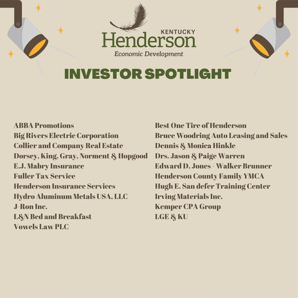 ✨INVESTOR SPOTLIGHT✨

Today we wrap up this segment! 
Thank you all for your continued investment in the growth of our community! We appreciate all of your support!