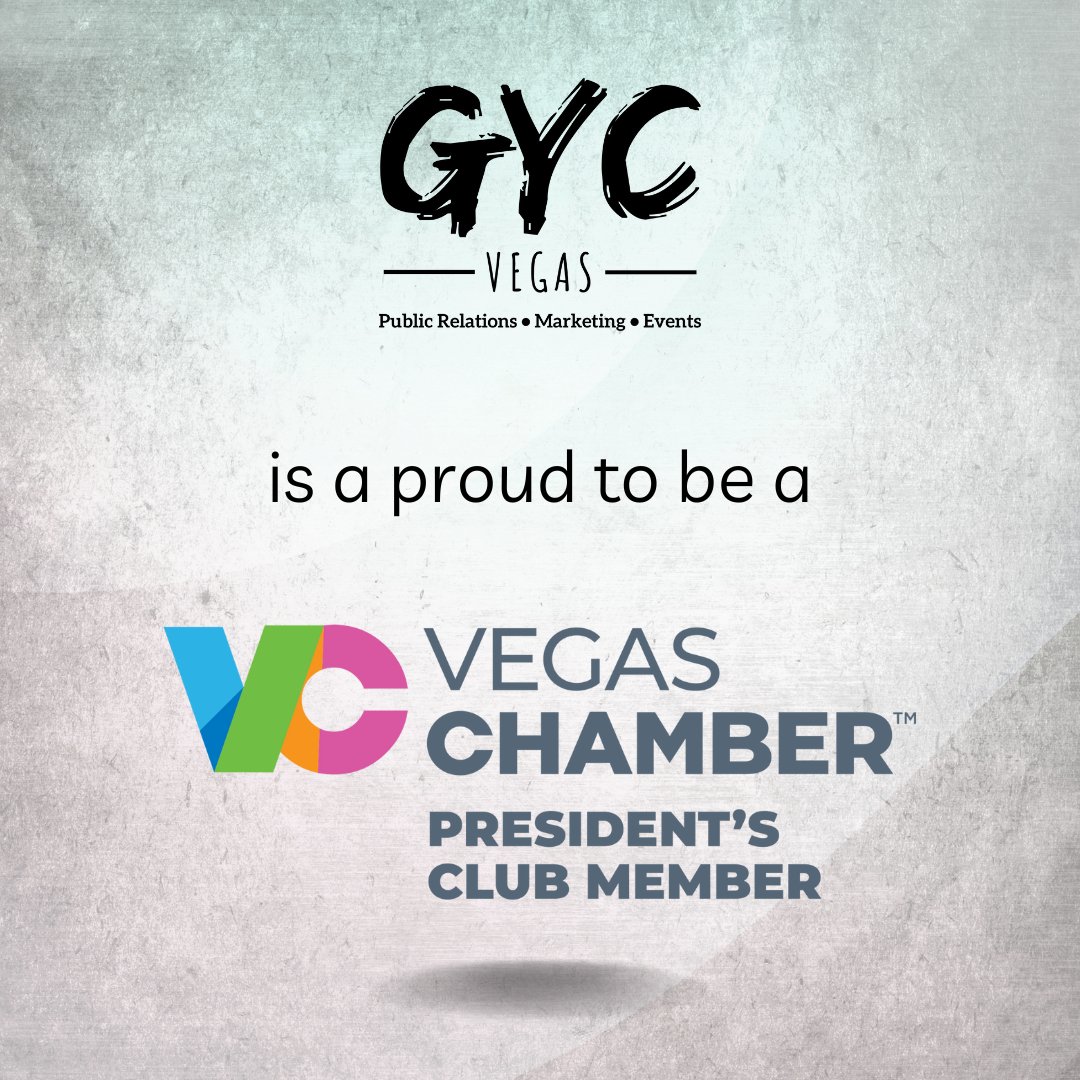 GYCvegas's tweet photo. GYC Vegas recently joined the @lvchamber President’s Club! We can’t wait to expand our network, meet like-minded entrepreneurs, and increase our involvement in the Las Vegas community!
#lasvegaspr #vegasprpro #vegaschamber #community #localbusinesses #entrepreneurs #networking https://t.co/PlIJIK5Hiz